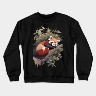 Sleeping Red Panda Crewneck Sweatshirt